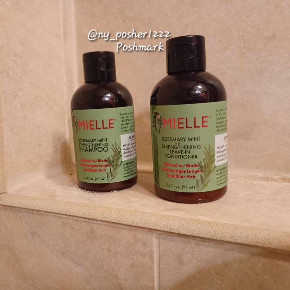 𝗠𝗜𝗘𝗟𝗟𝗘 Organics Mint Strengthening Shampoo/Conditioner 3.2 fl oz (95 mL)🟢 - Picture 10 of 16
